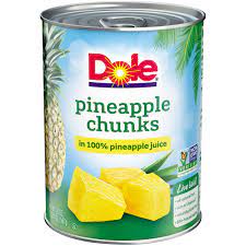 DOLE PINEAPPLE IN JUICE CHUNK
